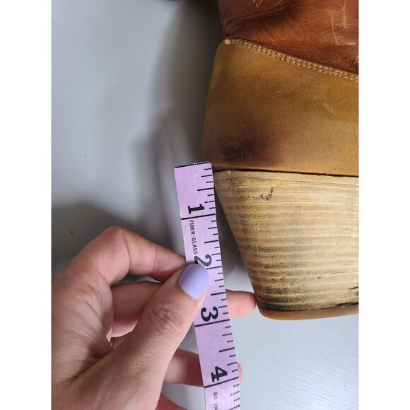 Bohemian 100% Leather Festival Italian Ankle Boots US 8 Made Italy Boho Western - Picture 9 of 9